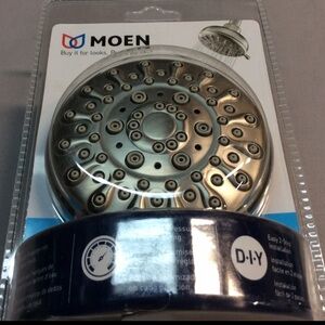 Moen 23045SRN Fixed Showerhead 5 Spray Brushed Nickel Brand New Shower Head